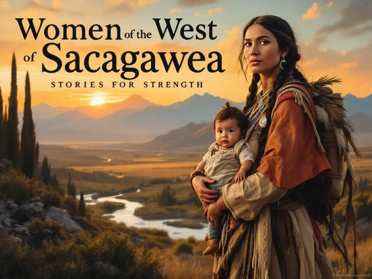 Book cover featuring Sacagawea and child.