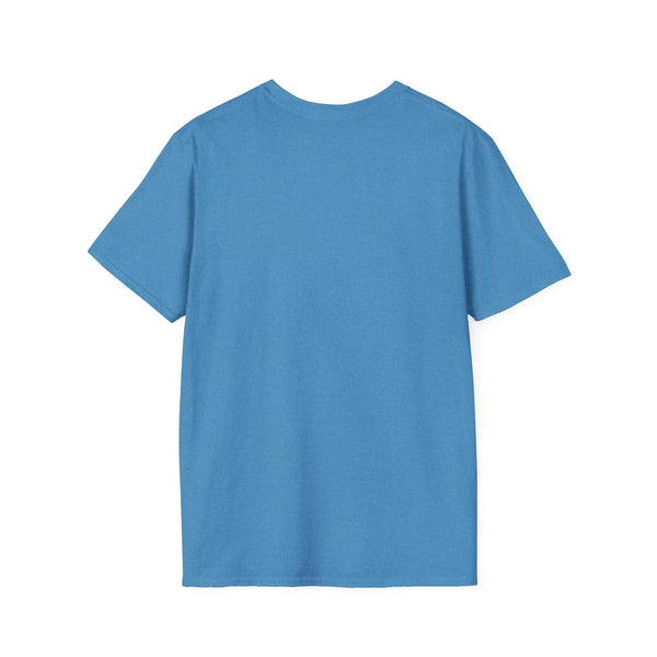 Heritage Reborn universal comfort tee, heather blue, plain back