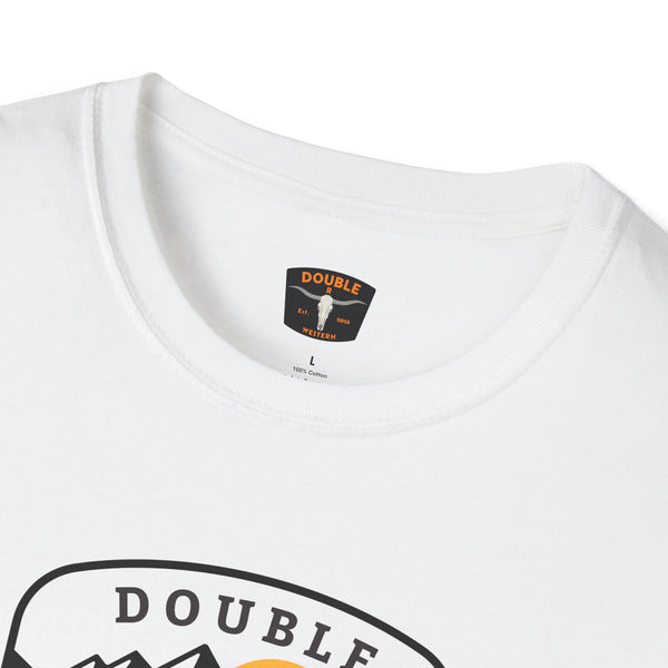White western wear T-shirt, crew neck with small Double R Western label on collar