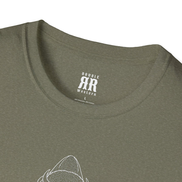 Spirit Line “Roam Free” White Bison Tee – Western Wear TShirt - Hot Off The Trail