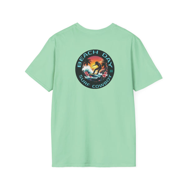 "Island Cowboy Adventure" men's western wear TShirt - Back Graphic