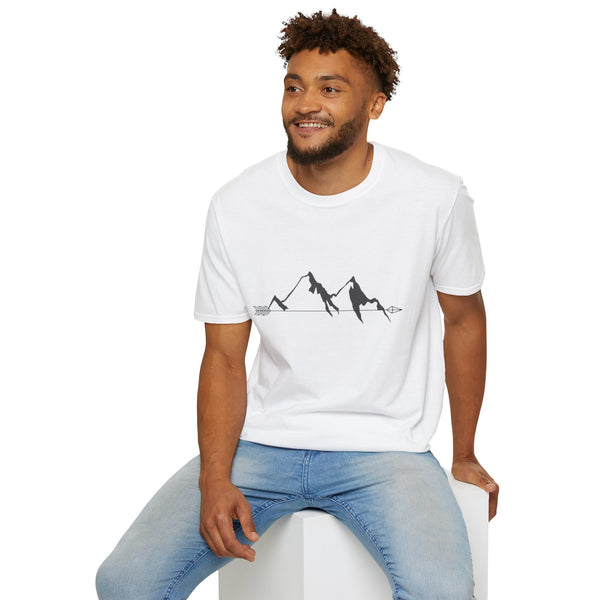 "Arrowhead Peaks Tee" - Basic Softstyle western wear T-Shirt