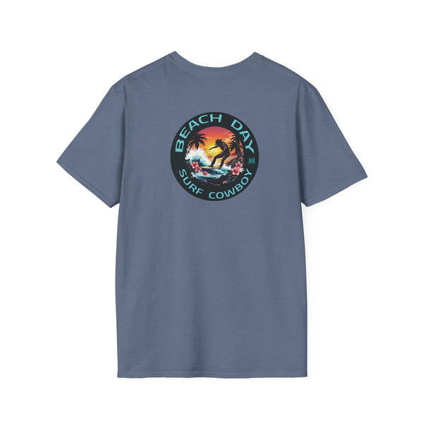 "Island Cowboy Adventure" men's western wear TShirt - Back Graphic