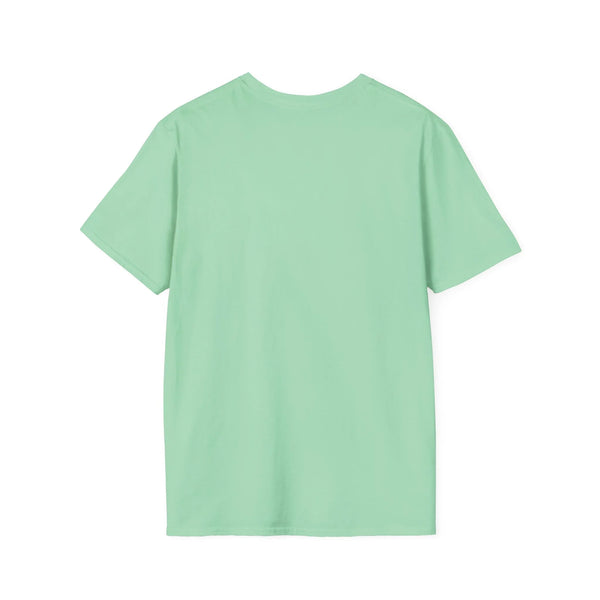 Mint green crew neck tri-blend T-shirt, short sleeves