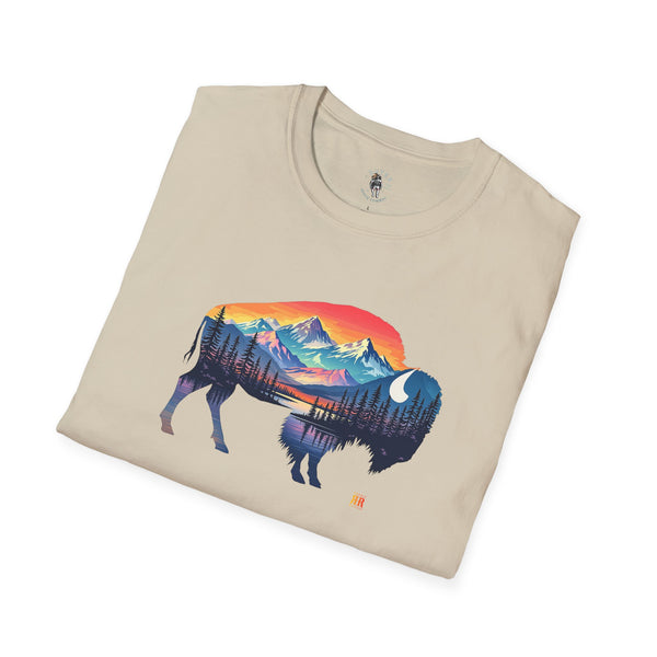 Double R Western™ Bison – Western Wear T-Shirt
