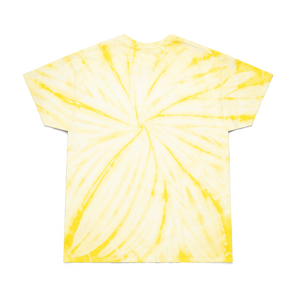 Pale yellow tie-dye T-shirt back, plain without graphic