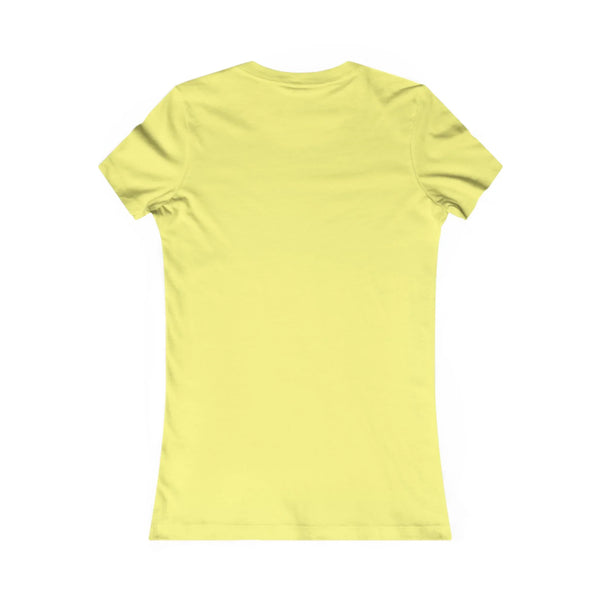 Lime yellow t-shirt with short sleeves, plain back view