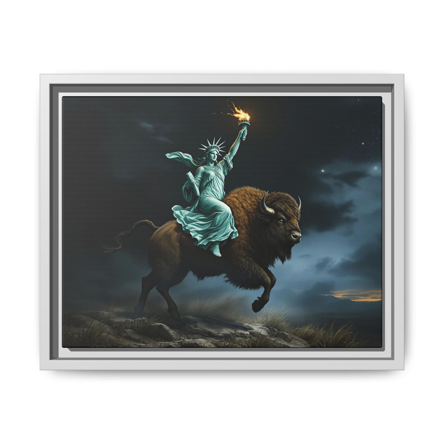 Lady Liberty “Liberty, Unbridled” – Limited Edition Gallery Art Wrap – Only 198/200 Available