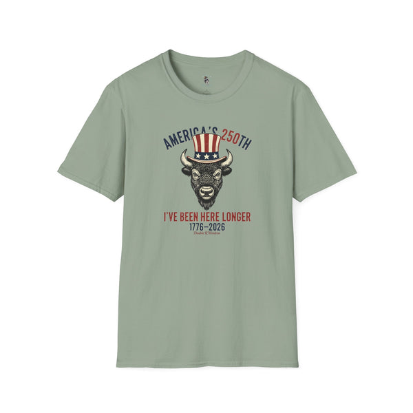 America’s 250th Bison Uncle Sam Western Graphic T-Shirt in Sage