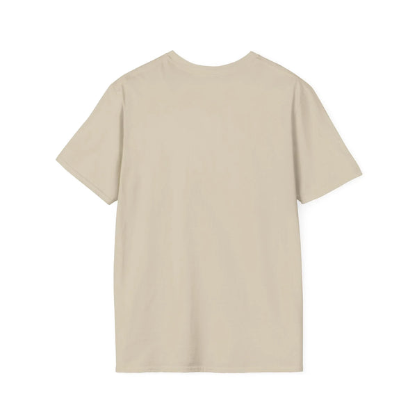 Cream tan crewneck t-shirt, plain back
