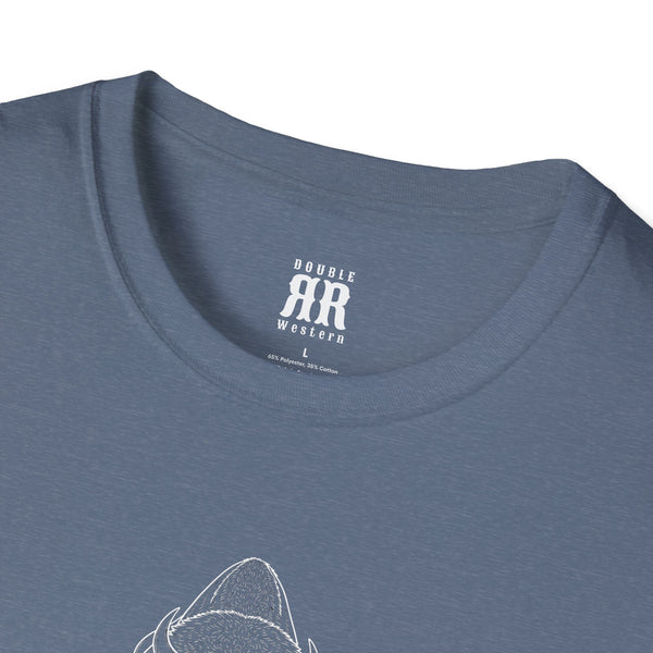 Spirit Line “Roam Free” White Bison Tee – Western Wear TShirt - Hot Off The Trail