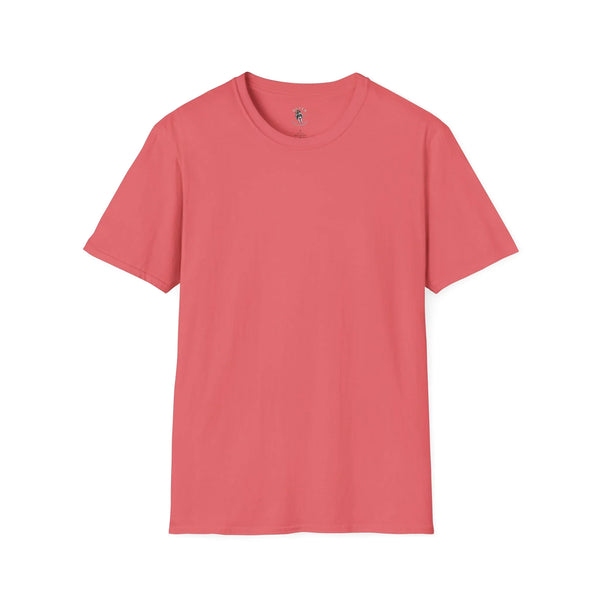 Coral pink crewneck T-shirt