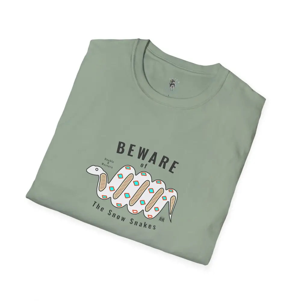’Beware of the Snow Snake’ - Double R Western’s - Softstyle T-Shirt - T-Shirt