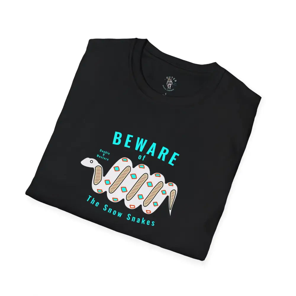 ’Beware of the Snow Snake’ - Double R Western’s - Softstyle T-Shirt - T-Shirt