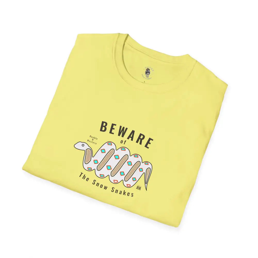 ’Beware of the Snow Snake’ - Double R Western’s - Softstyle T-Shirt - T-Shirt