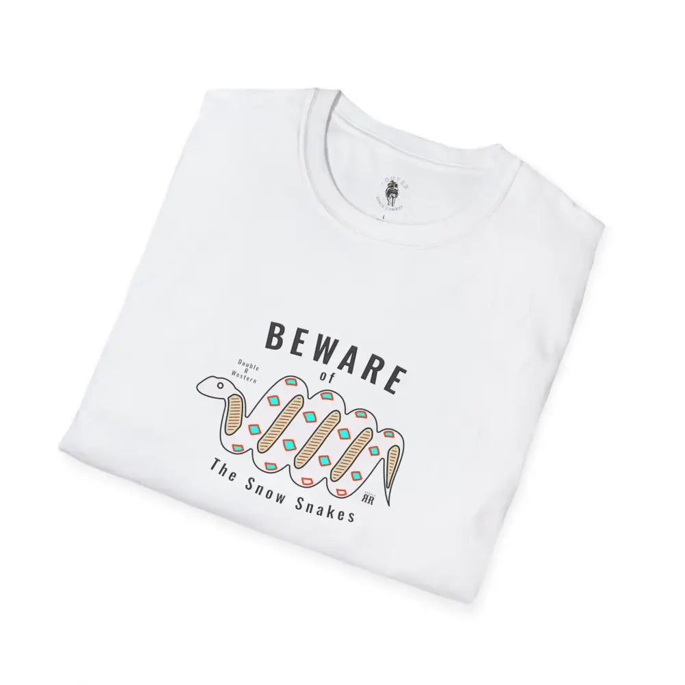 ’Beware of the Snow Snake’ - Double R Western’s - Softstyle T-Shirt - T-Shirt