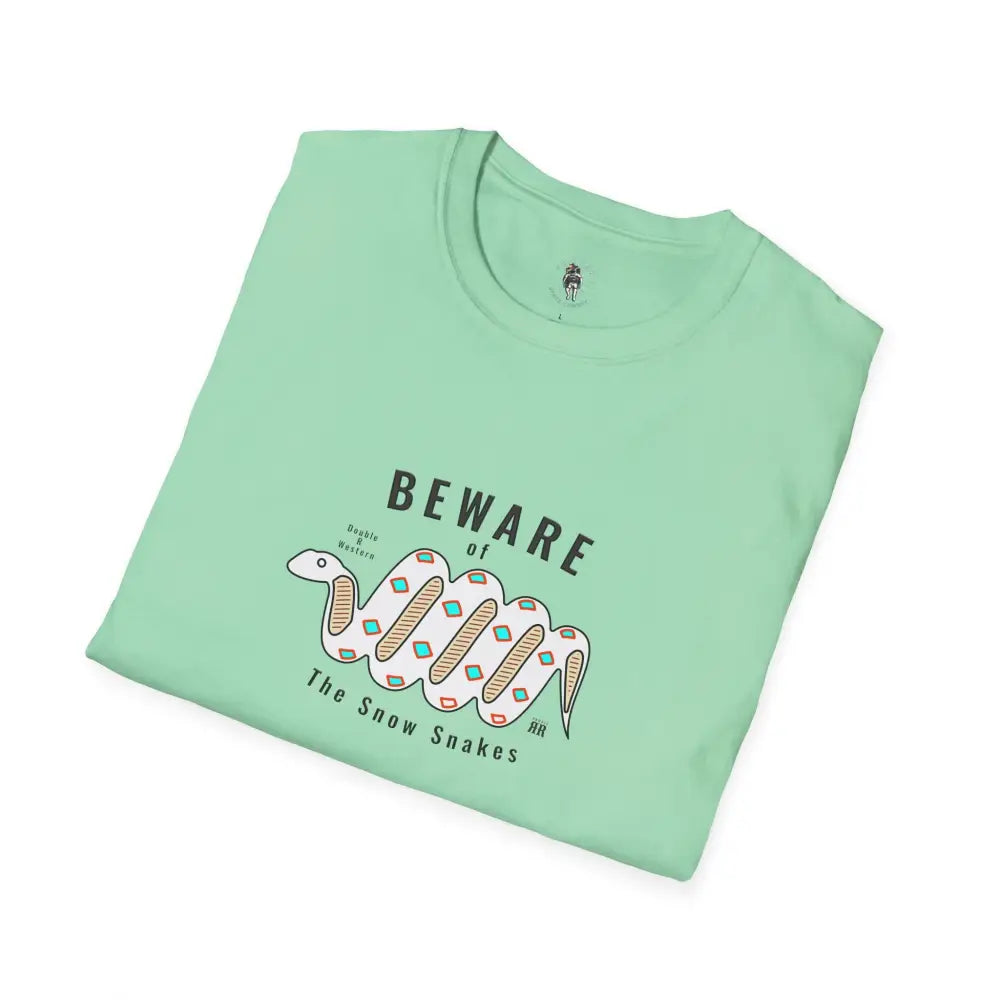 ’Beware of the Snow Snake’ - Double R Western’s - Softstyle T-Shirt - T-Shirt