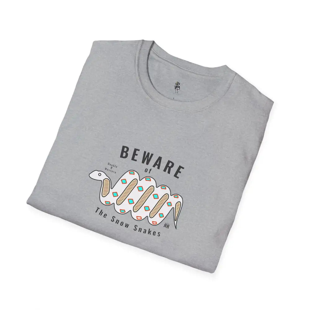 ’Beware of the Snow Snake’ - Double R Western’s - Softstyle T-Shirt - T-Shirt