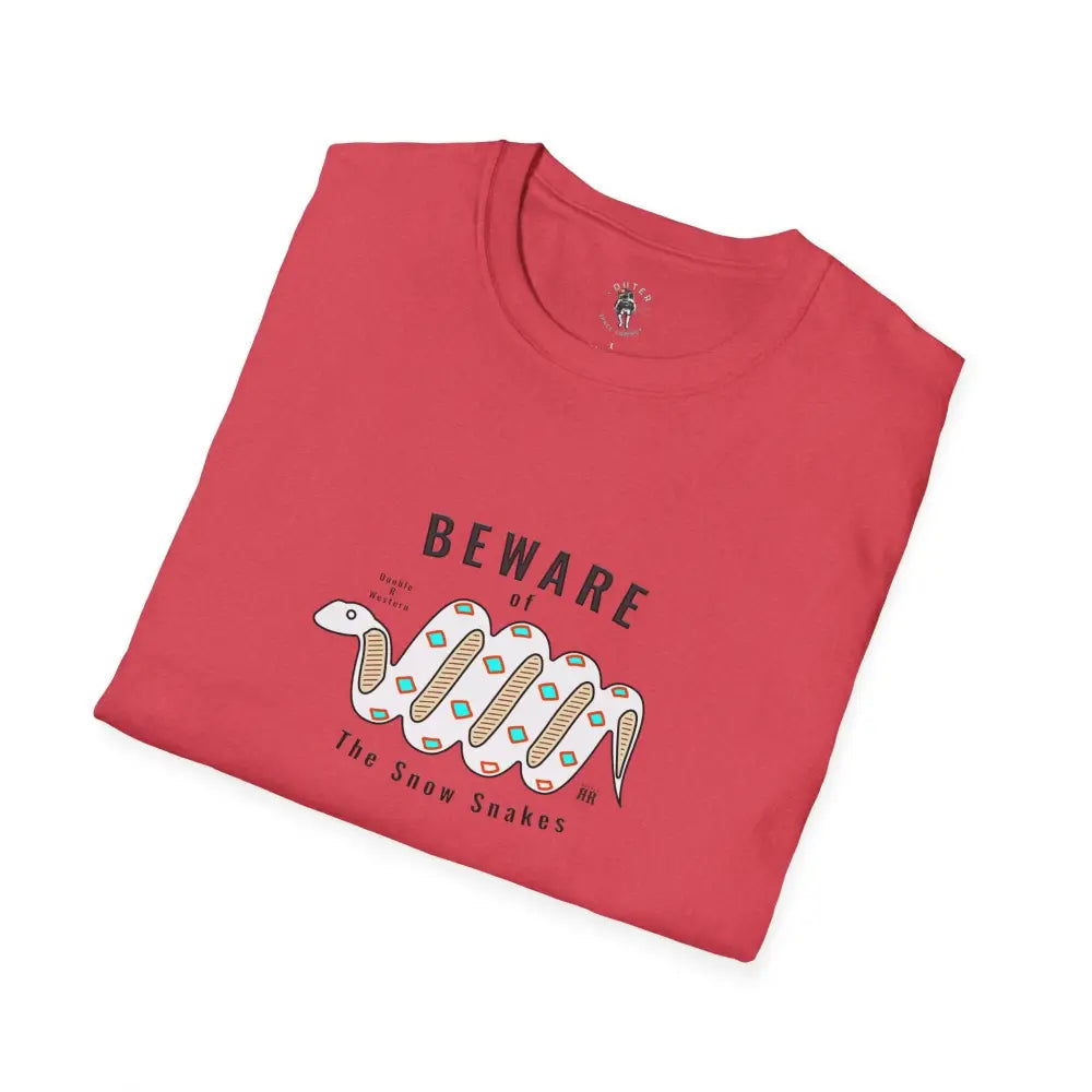 ’Beware of the Snow Snake’ - Double R Western’s - Softstyle T-Shirt - T-Shirt