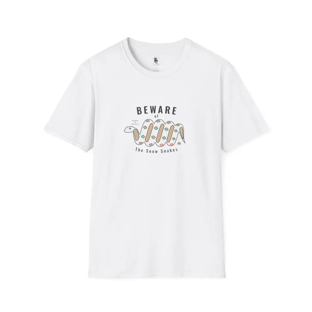’Beware of the Snow Snake’ - Double R Western’s - Softstyle T-Shirt - S / White - T-Shirt