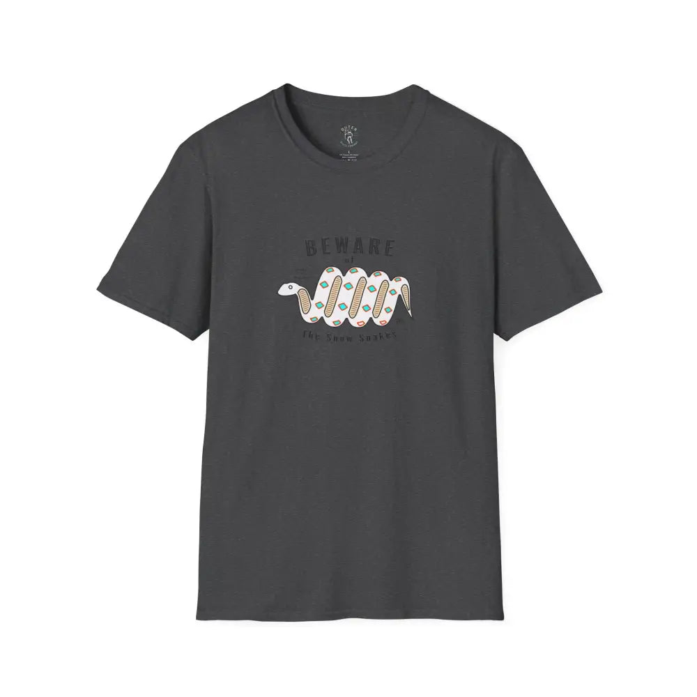 ’Beware of the Snow Snake’ - Double R Western’s - Softstyle T-Shirt - S / Dark Heather - T-Shirt