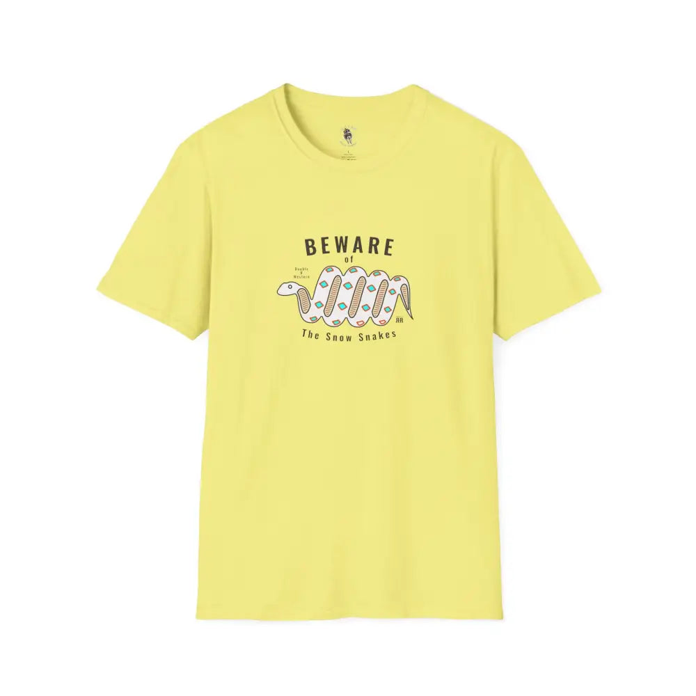 ’Beware of the Snow Snake’ - Double R Western’s - Softstyle T-Shirt - S / Cornsilk - T-Shirt