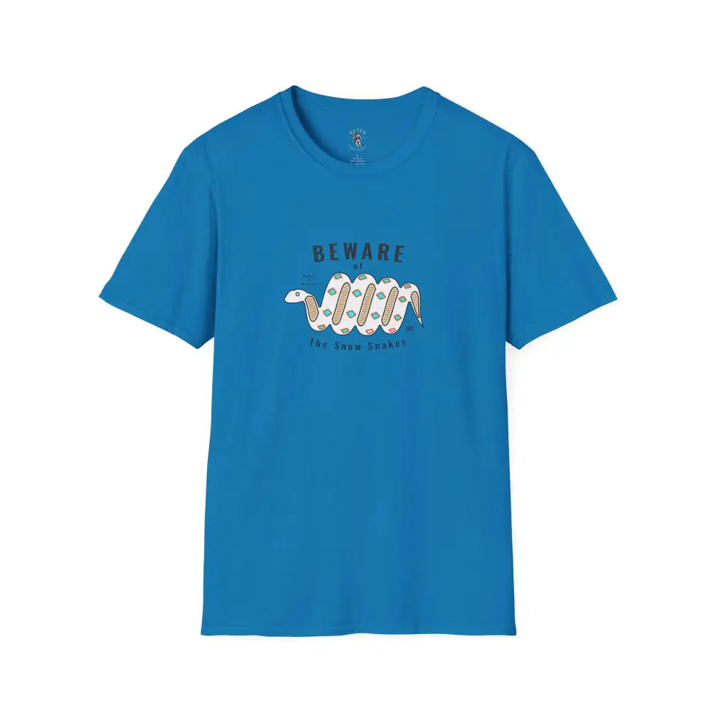’Beware of the Snow Snake’ - Double R Western’s - Softstyle T-Shirt - S / Sapphire - T-Shirt