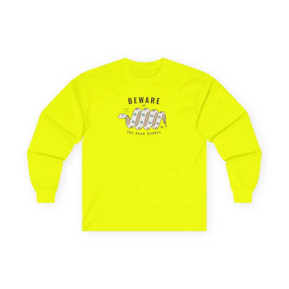 Beware of the Snow Snake’ Double R Western’s Garment Dyed Style long sleeve tee shirt Long sleeve