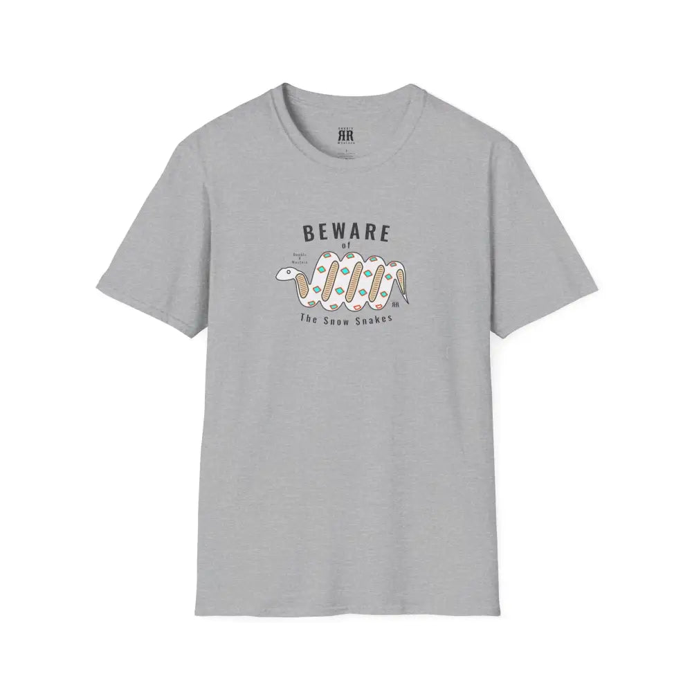 ’Beware of the Snow Snake’ Double R Western’s Softstyle T Shirt XS / Sport Grey T Shirt