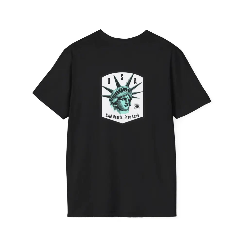 Bold Hearts Free Land™ Statue of Liberty Western Tee | Double R Western™ – Hot Off the Trail XS / Black T Shirt