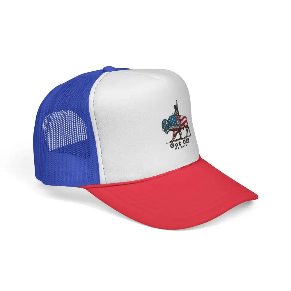 Buffalo Buckaroo™ Limited Edition Trucker Hat – Only 150 Available – Value Priced at $18.9 Blue/Red / One size Hats