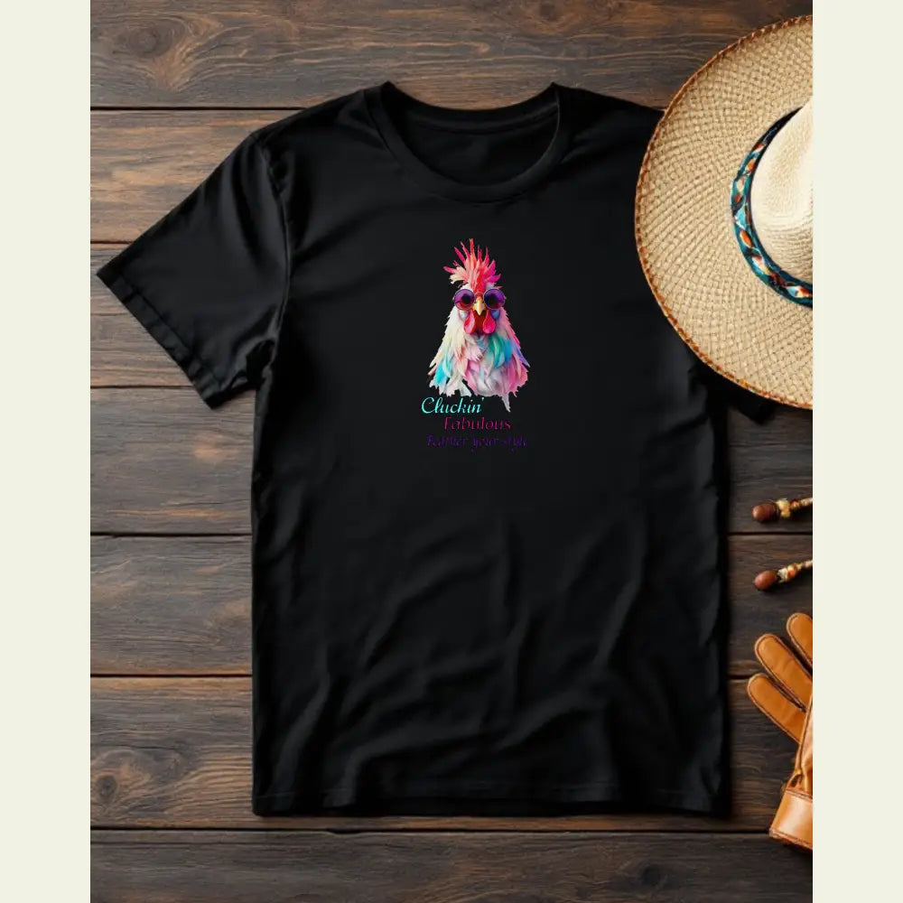 Cluckin’ Cool Tee Double R Western’s XS / Black T Shirt