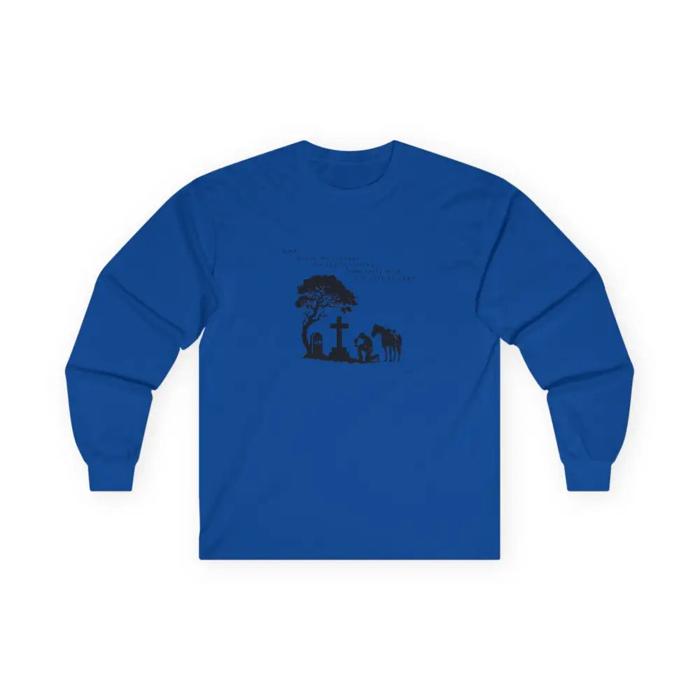 ’Courage at Dusk’ Double R western’s Long Sleeve Men’s T Shirt S / Royal Long sleeve
