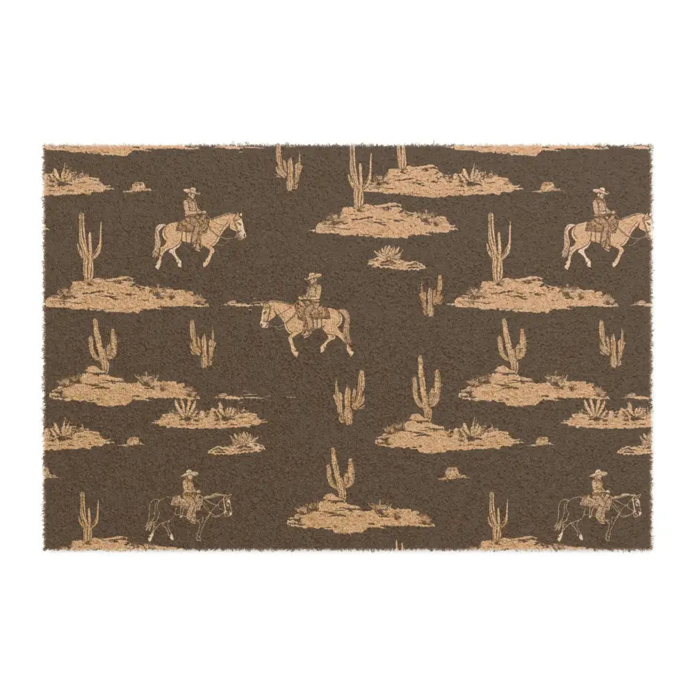 ’Desert Riders’ Double R Western Western Doormat 24’’ x 16’’ Home Decor