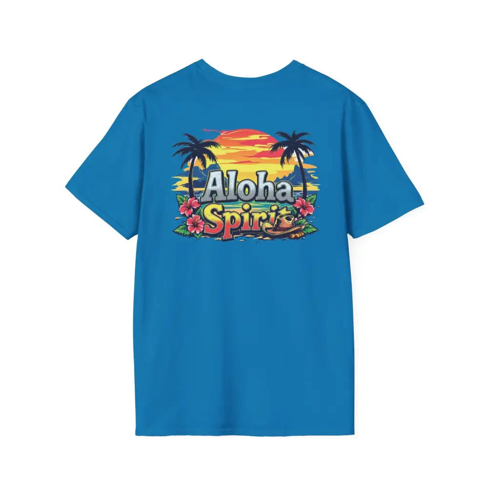 ’Double R Aloha Spirit’ men’s tee from Double R Western™ Soft Style T Shirt T Shirt