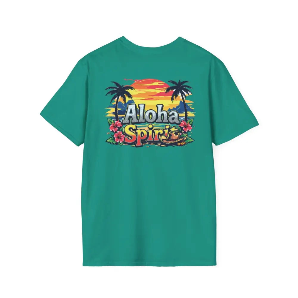 ’Double R Aloha Spirit’ men’s tee from Double R Western™ Soft Style T Shirt T Shirt