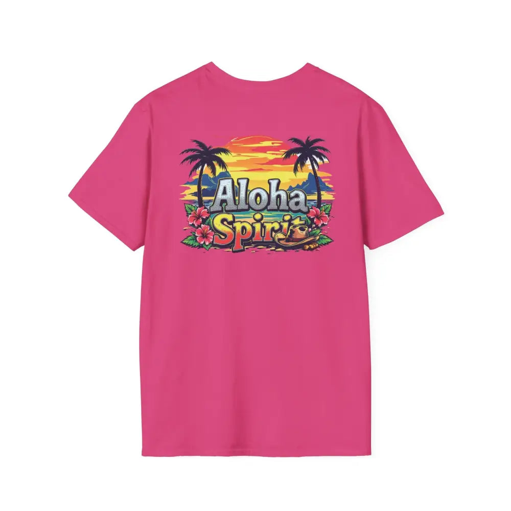 ’Double R Aloha Spirit’ men’s tee from Double R Western™ Soft Style T Shirt T Shirt