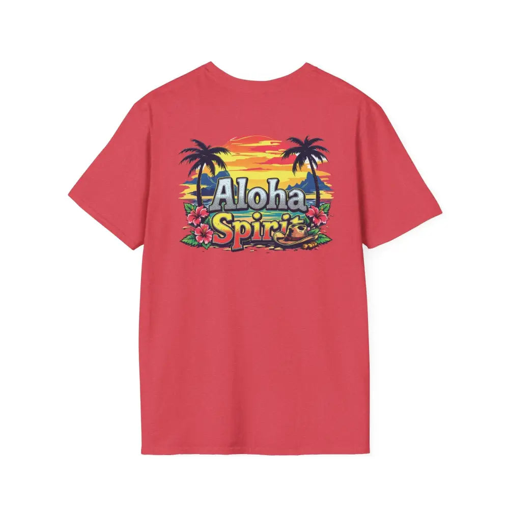 ’Double R Aloha Spirit’ men’s tee from Double R Western™ Soft Style T Shirt T Shirt