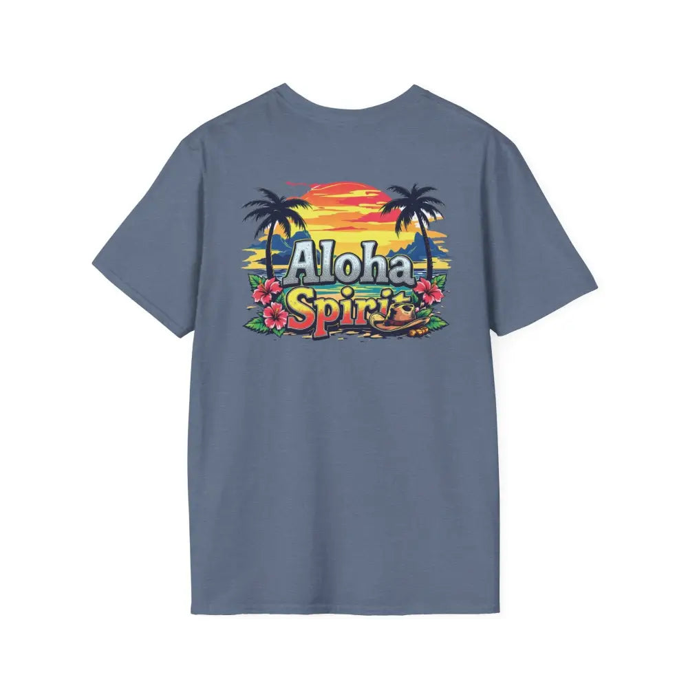 ’Double R Aloha Spirit’ men’s tee from Double R Western™ Soft Style T Shirt T Shirt
