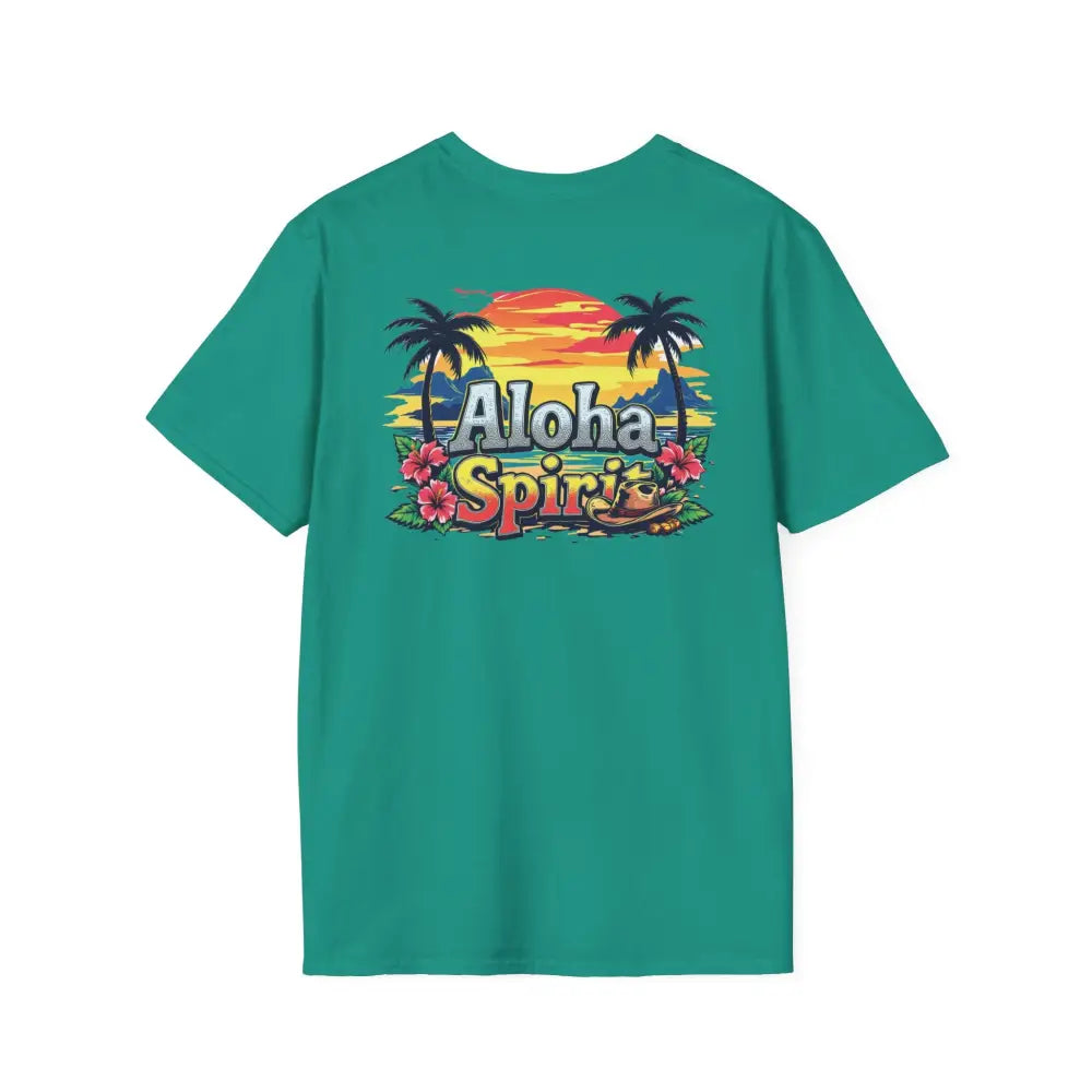’Double R Aloha Spirit’ men’s tee from Double R Western™ - Soft Style T-Shirt - T-Shirt