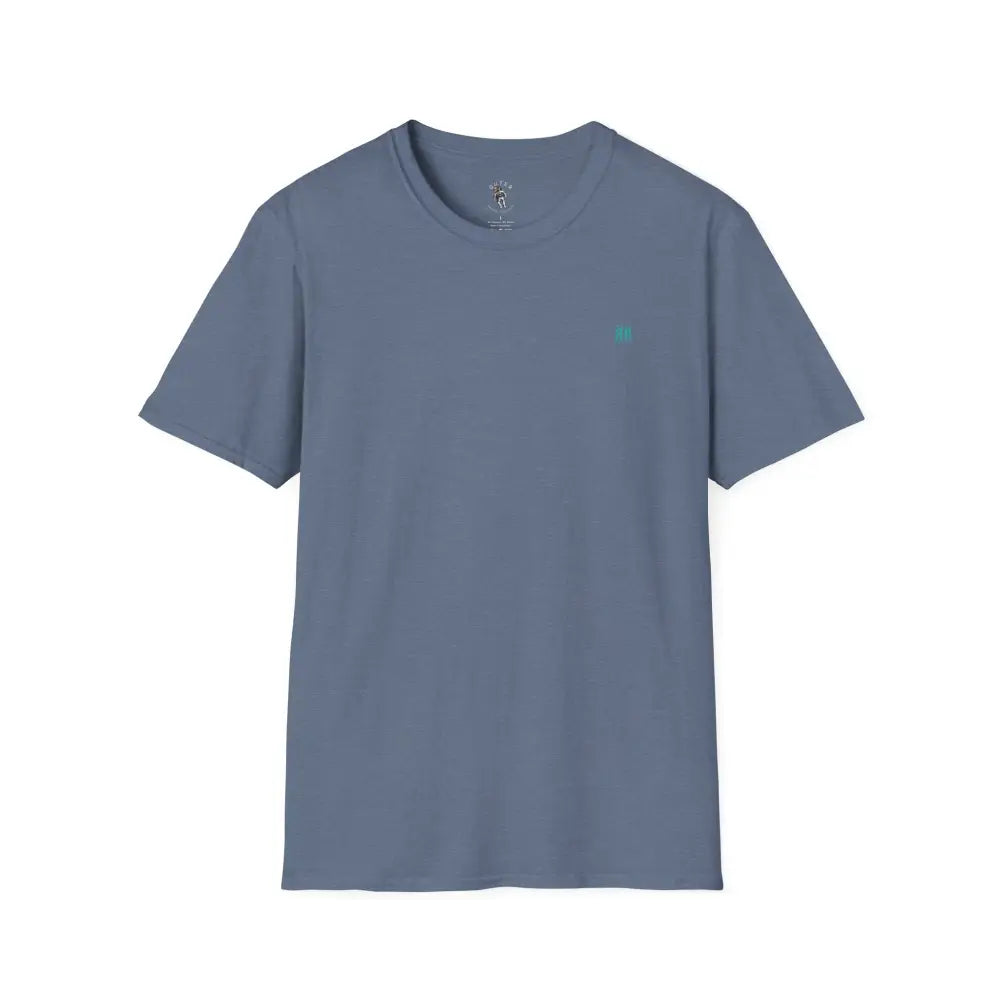 ’Double R Aloha Spirit’ men’s tee from Double R Western™ - Soft Style T-Shirt - S / Heather Indigo - T-Shirt