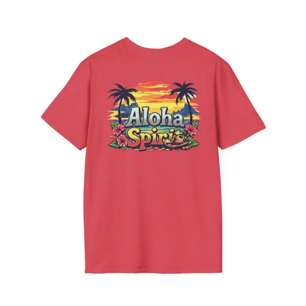’Double R Aloha Spirit’ men’s tee from Double R Western™ - Soft Style T-Shirt - T-Shirt