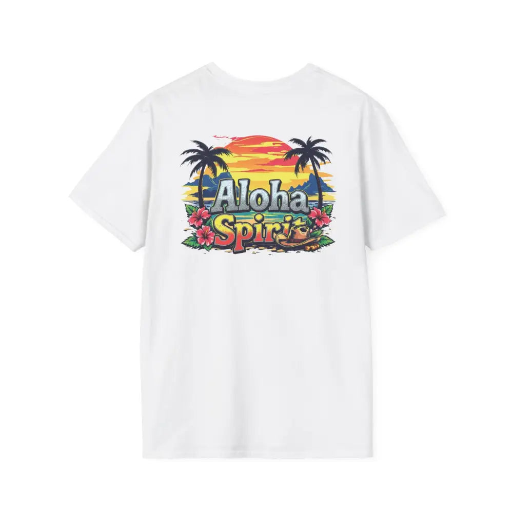 ’Double R Aloha Spirit’ men’s tee from Double R Western™ - Soft Style T-Shirt - T-Shirt