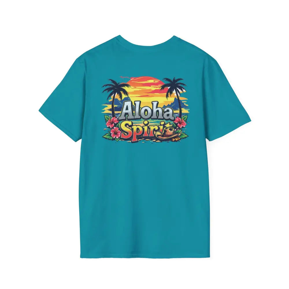 ’Double R Aloha Spirit’ men’s tee from Double R Western™ - Soft Style T-Shirt - T-Shirt