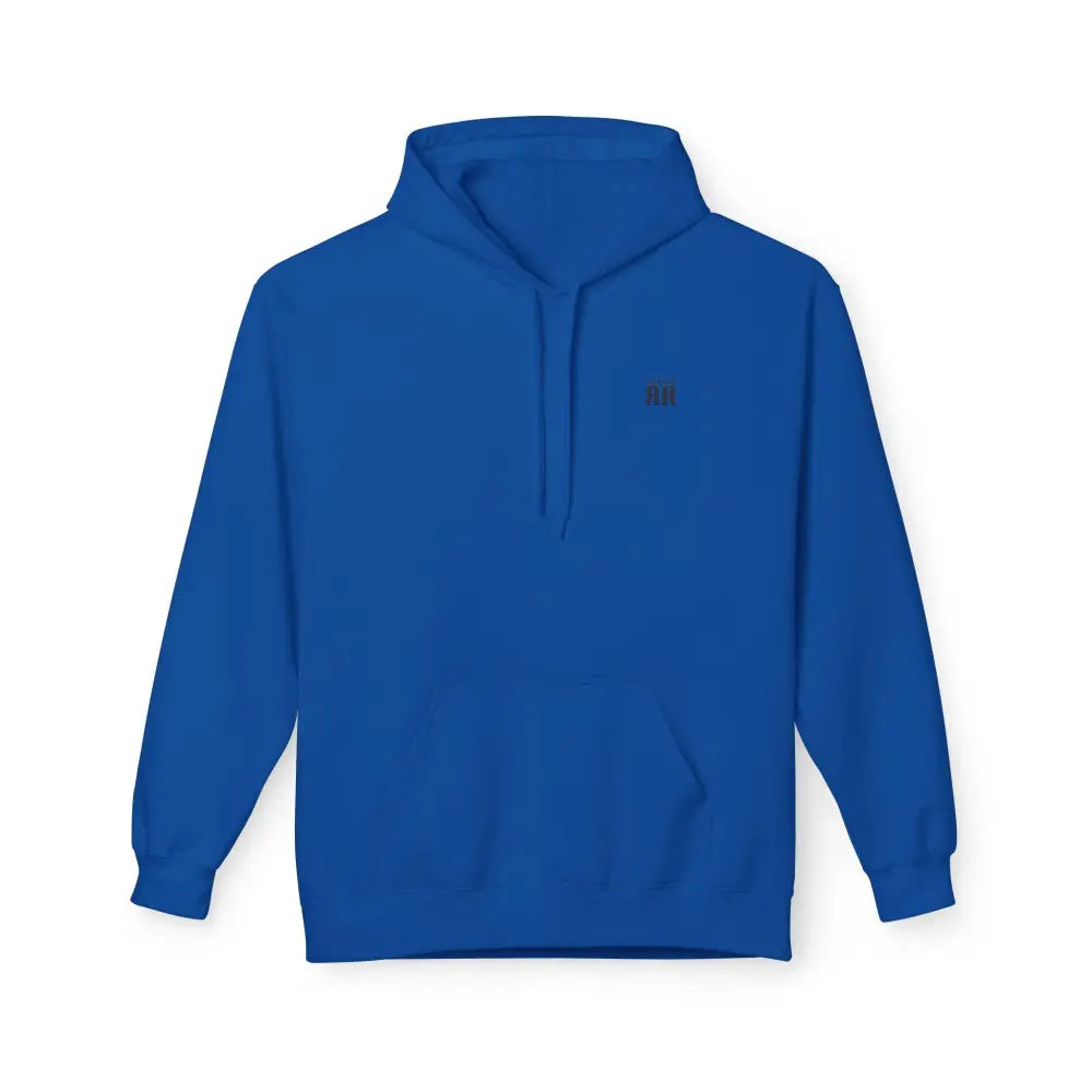 ’Double R Home Grown Strong’ Men’ Hooded Sweatshirt Back Graphic Design S / Royal Hoodie