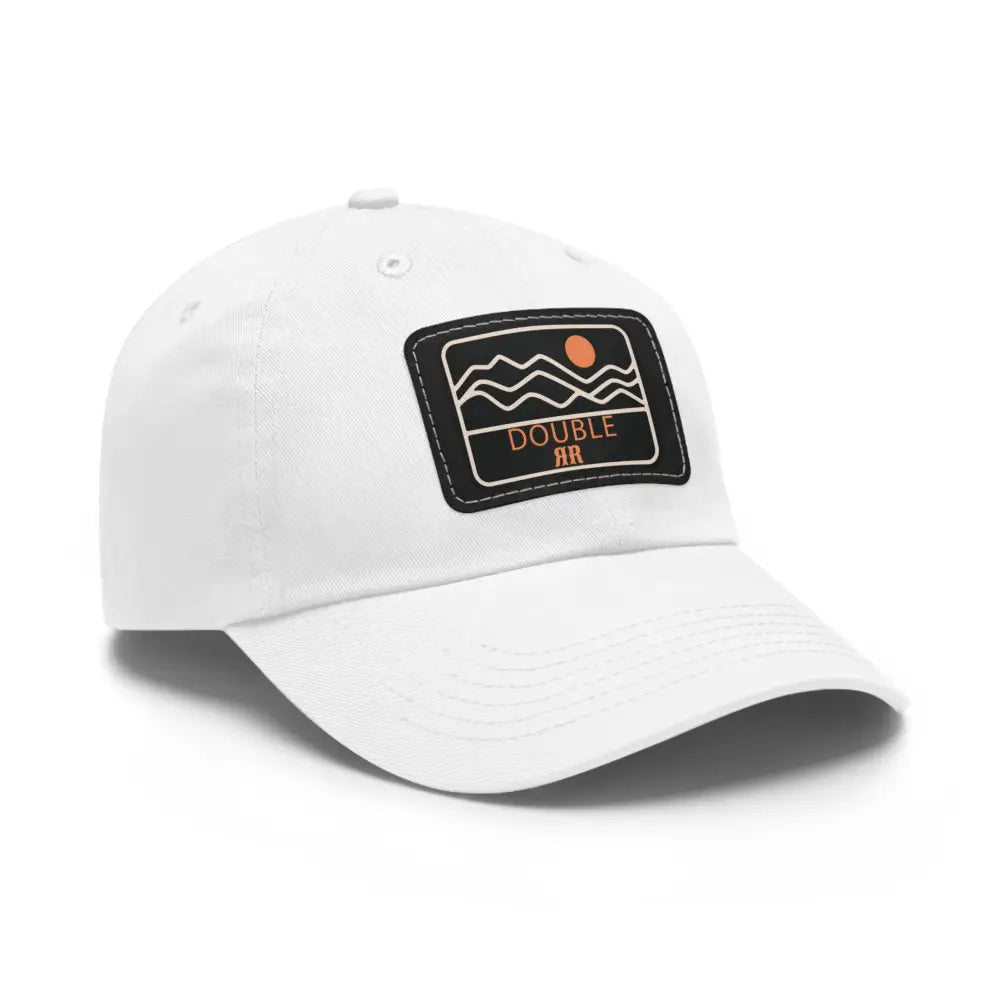 ’Double R Leather Patch Dad Hat’ Dad Hat with Leather Patch (Rectangle) Hats