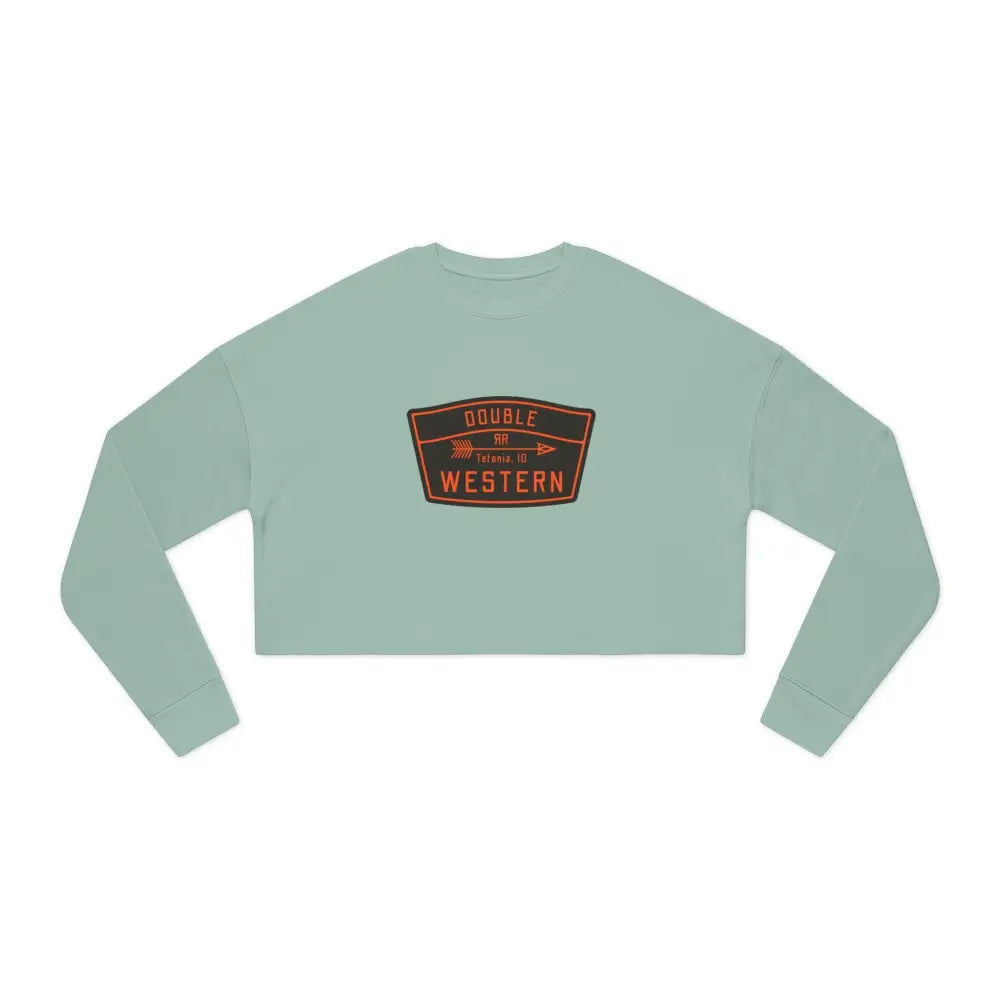 ’Double R Tetonia’ Double R Western’s Women’s Cropped Sweatshirt Sweatshirt