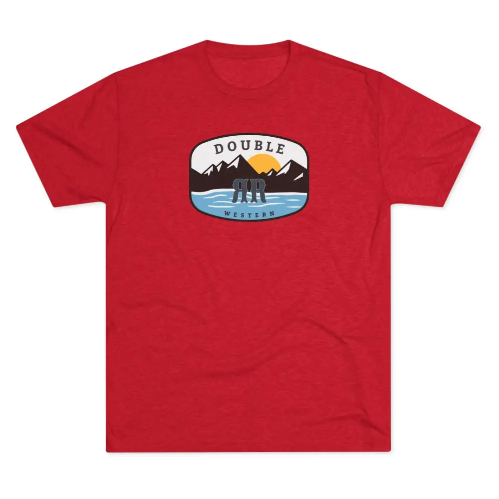 ’Double R Western ™ Adventure Tee’ Tri Blend Crew Tee S / Tri Blend Vintage Red T Shirt