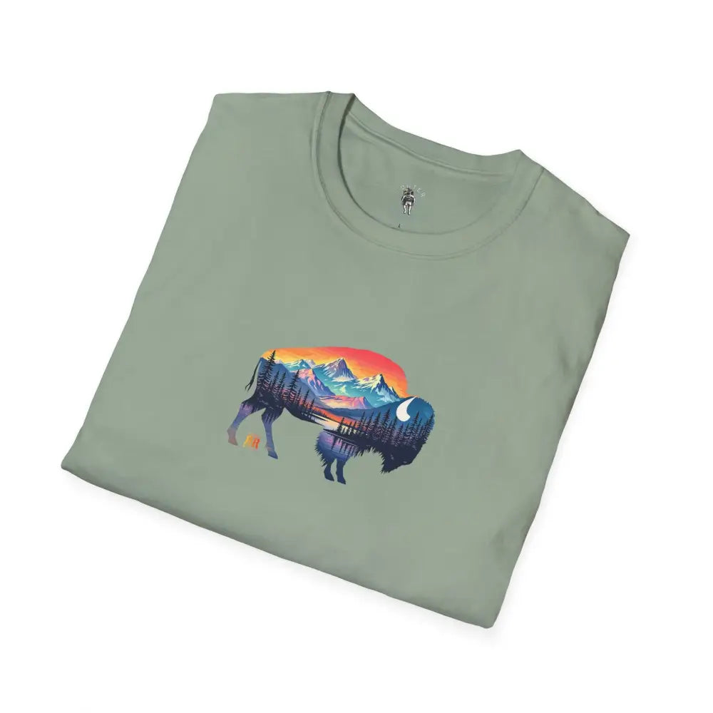 Double R Western™ Bison Tee – Ride Strong Roam Free T Shirt