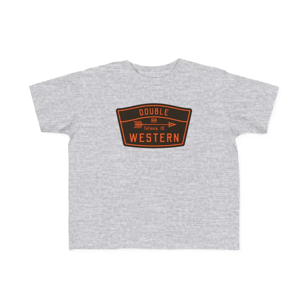 ’Double R Western Classic’ - Toddler’s Fine Jersey Tee - Heather / 2T - Kids clothes